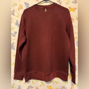 Gerry Men’s Textured Crewneck Sweater  Red Size M NWT